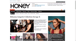 Desktop Screenshot of honeymag.co.uk
